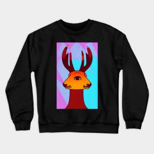 Funky Rain deer Crewneck Sweatshirt